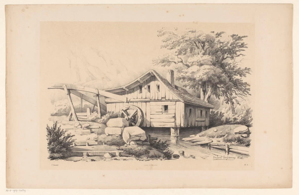 Mulino ad acqua in un paesaggio di montagna - Rijks Museum, Amsterdam